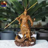 ราคา งานเข้าใหม่ อากงเห้งเจีย ถือกระบอง ยืนภูเขา งานเรซิ่นสีไม้และสีทองเหลือง ขนาด 16 20 นิ้ว งานสวย ส่งเสริมการงาน การเงิน (22506149224)