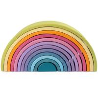 ราคา NewToys มอนเตสซอรี่ Montessori บล็อกไม้สายรุ้ง Rainbow block (10693309336)