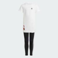 ราคา adidas ไลฟ์สไตล์ ชุดกระโปรงเสื้อยืดและกางเกง adidas Originals x Hello Kitty เด็ก สีขาว II0853 (22434786170)