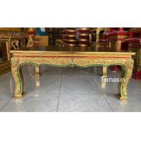 ราคา โต๊ะขาสิงห์ ลงรักปิกทอง ขนาด 50x80x35ซม โต๊ะพระ โต๊ะหมู่ โต๊ะพระ โต๊ะวางพระ ฐานวางพระ ตั่งพระ โต๊ะเดี่ยว บูชา (19631014770)