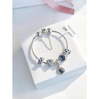 ราคา Original Ready Stock Pandora bracelet สร้อยข้อมือผู้หญิงแท้ 925 เงินตาแมวสีแดง Love จี้ของขวัญวันเกิด (15138442777)