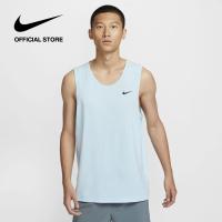 ราคา Nike Mens Dri FIT Hyverse Sleeveless Fitness Tank Glacier Blue ไนกี้ เสื้อกล้ามฟิตเนสผู้ชาย Dri FIT Hyverse สีเกลเชอร์บลู (22352032086)