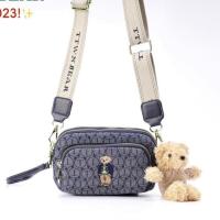 ราคา กระเป๋าคาดอก สะพายข้างได้ 3 ซิป TTWN BEAR ของแท้100 งานสายสปอร์ต แถมฟรีพวงกุญแจหมี (21228133486)