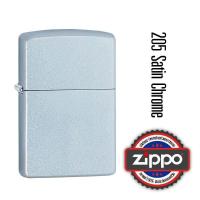 ราคา 205 Zippo Satin Chrome ของแท้ Empty Zippo Lighter without Fuel ไฟแช็กเปล่าไม่มีเชื้อเพลิง (481320875)