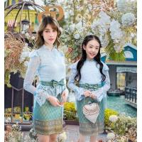 ราคา ชุดไทยประยุกต์ ชุดไทย ชุดไทยสีฟ้า ชุดไทยแม่ลูก ชุดไทยทำบุญ Mae Nai ชุดไทยไปงาน Thai Costume ชุดทำบุญ ชุดแม่ลูก ชุดครอบครัว ชุดคู่แม่ลูก (16827224354)
