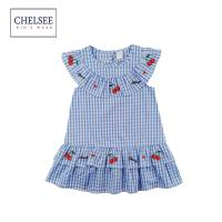 ราคา Chelsee ชุดเดรสกระโปรง เด็กผู้หญิง รุ่น 238050 ปักลายเชอรี่ ผ้า 100 Cotton อายุ 1 5 10 ปี เสื้อผ้าเด็ก (22093203687)