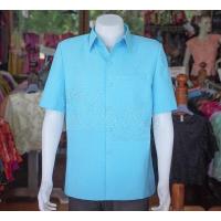ราคา เสื้อผ้าฝ้ายแพรเงิน สีฟ้า ไซส์ S (835332192)