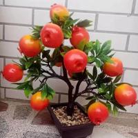 ราคา ต้นไม้นำโชคสำหรับห้องรับแขกปีใหม่2024ต้นไม้ผลไม้จำลองต้นไม้พีชแอปเปิ้ลส้มกระถางพลาสติกดอกไม้ปลอมสำหรับตกแต่ง (21208061503)