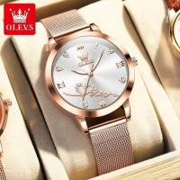 ราคา OLEVS Womens Watches Elegant Original Waterproof Stainless steel Luminous Top Brand Ladies Wristwatch Ladies Quartz Watch 2023 (20009714067)