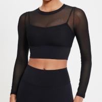 ราคา Yogatruth เสื้อกีฬารัดรูปสำหรับผู้ชายโยคะฟิตเนสแขนยาวโยคะฟิตเนสตาข่ายพร้อมบรา (22639004674)