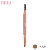 ราคา สีLight X2 Mille ดินสอเขียนคิ้วหัวตัด 6D Eyebrow Pencil Waterproof 2g (21561259826)