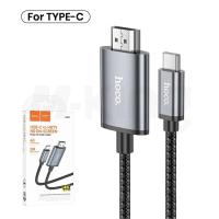 ราคา HOCO UA27 สายเคเบิล iP to HDTV Type C to HDMI ความละเอียด 4K Ultra HD ความละเอียด 1080P Full HD ยาว 2 เมตร HDTV So MS (22421541543)