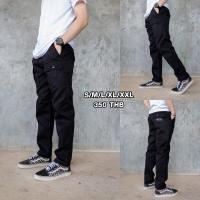 ราคา กางเกงขายาว ชาย กางเกงวินเทจ ใส่สบาย กางเกงวินเทจขายาว6กระเป๋า (16653603531)