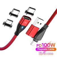 ราคา แม่เหล็กเคเบิลไมโคร USB Type C สายเคเบิลข้อมูลสายชาร์จสายไฟแม่เหล็กที่ชาร์จเร็วสำหรับ iPhone Samsung Xiaomi มือถือหัวเหว่ย (9081338913)