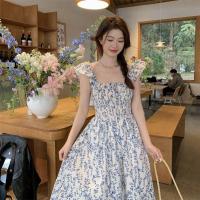 ราคา เดรส ชุดลายดอก ชุดไปทะเลสวยๆ เดรสออกเดท เดรสผู้หญิง ชุดไปทะเล ชุดฮาวายหญิง เดรสสีฟ้า dress เดรสยาว เดรสผู้หญิงเดรส เดรสไปทะเล (22582486112)