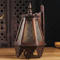 ราคา ไม้เนื้อแข็งโคมไฟติดผนังโคมไฟวินเทจตกแต่งโคมไฟติดผนังบาร์ตกแต่งร้านกาแฟทางเดินบันไดระเบียงโคมไฟ โคมไฟติดผนังหกเหลี่ยม โคมไฟติดผนังไม้เนื้อแข็ง (21327261356)