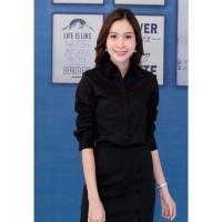 ราคา เสื้อเชิ้ตหญิง อ้วน ผอม แขนยาว โพสนี้ 7 สี ขาว ดำ ม่วงอ่อน ชมพู ฟ้า กรม เทาอ่อน 7ไซส์อก 42 54 (18735436985)