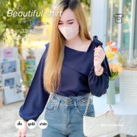 ราคา ด่วนพิเศษ พร้อมส่ง เสื้อลูกไม้ลายฉลุ น่ารักๆ รุ่น บ ปาดไหล่ Recommended (20491135198)