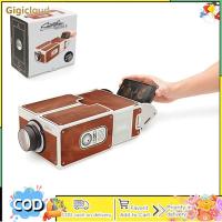 ราคา DIY 3D Projector Cardboard Mini Smartphone Projector Light Novelty Adjustable Mobile Phone Projector Portable Cinema (22095785113)