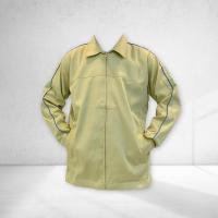 ราคา เสื้อแขนยาว ผ้าคอมทวิว สีครีม แถบกรม ซับผ้าร่ม เอวปล่อย กันหนาว ราคาโรงงาน พร้อมส่งราคาถูก (21385625221)