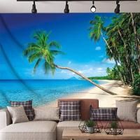 ราคา Tapestry Nordic Ins Sea View Picture Beach Scenery Large Background Cloth Living Room Bedroom Decoration Bedside Hanging Painting Wall Carpet Hanging Cloth Beach Cloth (21844780313)