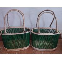 ราคา โครงตะกร้า ทรงกระเป๋ารี ไม่มีฝา คละสี พร้อมเส้นหวาย1 มัด (22843170809)