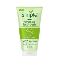 ราคา Simple Facial Gel Wash Vitamin C Face Cleanser Refreshing type facial cleanser Green Tea Facial Cleanser 150 ml ซิมเพิลเจลล้างหน้า 150 มล (22549089572)
