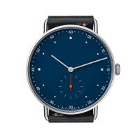 ราคา 811นาฬิกาผู้ชายแบบครึ่งขาสองขาทำจากอัลลอยสีขาวหน้าปัดสีน้ำเงินสำหรับนักธุรกิจแฟชั่น (22091437130)