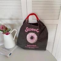 ราคา กระเป๋าถือผ้าไนไลอน ปักลายการ์ตูนสไตล์ญี่ปุ่น กระเป๋าช้อปปิ้ง พร้อมส่งจากไทย (22119700952)