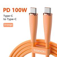 ราคา Toocki 100W Type C To Type C To Type C สาย C L สายรับส่งข้อมูล PD 60W สายชาร์จเร็วสำหรับ USB C สาย Samsung Xiaomi แท็บเล็ต (18492771662)