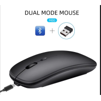 ราคา 2 4G เมาส์ไร้สาย เมาส์ไร้สาย Wireless Mouse 2 4GHz Bluetooth เม้าส์ไร้สาย เมาส์บลูทูธ เมาส์ทำงาน Wireless Mouse for Office Game (22787700501)