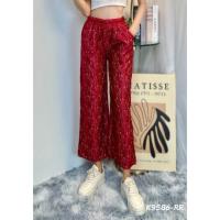 ราคา กางเกงแพรขายาว กางเกงชุดนอนแพร เนื้อผ้านุ่มลื่น ผ้าหนาเนื้อดี ตะเข็บ อย่างดี พร้อมส่งค๊าบบ K9586 (22164278809)