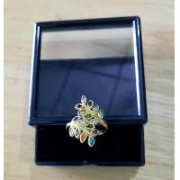 ราคา แหวนทองเหลือง แหวนทองเหลืองใบมะกอก แหวนพลอยนพเก้าใบมะกอก BR 26 (16545098546)