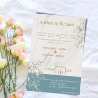 ราคา Abiz การ์ดแต่งงานมินิมอล พร้อมซอง ออกแบบพร้อมพิมพ์ให้ฟรี การ์ดแต่งงานหน้าเดียว การ์ดงานแต่ง จำนวน 40 ใบ แต่งงาน การ์ด การ์ต งานแต่ง (21717664580)
