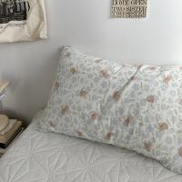 ราคา ปลอกหมอนชุดเดียว ปลอกหมอนผ้าฝ้ายลายทแยงผ้าฝ้ายลายดอกไม้เล็กๆสดใสน่ารักสำหรับหอพักนักเรียนปลอกหมอนเดี่ยว (18978474512)