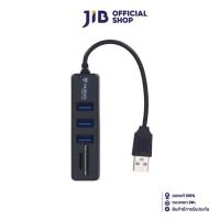 ราคา USB HUB ยูเอสบีฮับ NUBWO NCR 100 3 PORT USB 2 0 CARD READER BLACK (10617276055)