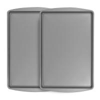 ราคา Uncoated steel baking tray Metal Baking Pan Set Cookie Cake Brownie Biscuit Baking Pans (22593735742)