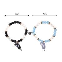 ราคา กำไลคู่แม่เหล็กรูปหัวใจจับคู่รูปหัวใจสร้อยคอแบบจี้ห้อยแมว2ชิ้น (22370824237)