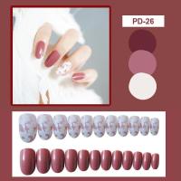 ราคา PPHOO เล็บปลอม พร้อมส่ง K เล็บปลอม 24 ชิ้น สำเร็จรูป สไตล์เกาหลี แถมกาวติด (9465481328)