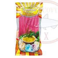 ราคา ขนมจีนกึ่งสำเร็จรูป เส้นจีนอบแห้ง ตราผึ้งน้อย 250 กรัม มีให้เลือก 6 สี ขาว เขียว เหลือง ฟ้า ชมพู ม่วง (22462188142)