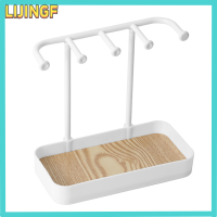 ราคา LIJINGF เครื่องประดับแฟชั่นที่ถอดออกได้สำหรับจัดแสดงต่างหูสร้อยคอที่เก็บเครื่องประดับชั้นวางสร้อยข้อมือฐานไม้ที่แขวน (22483378424)