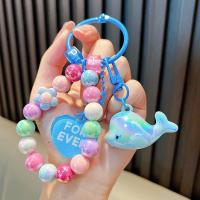 ราคา ZAU พวงกุญแจปลาโลมามหาสมุทรพวงกุญแจสีสดลูกปัดกระเป๋าคู่จี้ห่วงโซ่โทรศัพท์มือถือ (22843398634)
