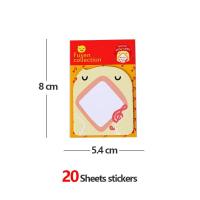 ราคา 8pcs cute stiky notes kids toy cartoon memo pad 20 sheet (20683531640)