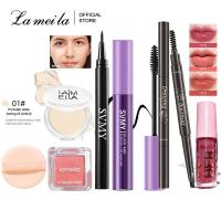 ราคา ชุดแต่งหน้าชุดแต่งหน้า Laneila 7ชิ้นคอนซีลเลอร์แบบ2 In 1แป้งฝุ่นแป้งเคลือบอเนกประสงค์ผงคุมความมันกันน้ำ อายไลเนอร์แบบน้ำ ลิปสติกเนื้อแมท ที่ปัดแก้มสีแดง มาสคาร่า ดินสอเขียนคิ้ว มินิพัฟ (22604581000)