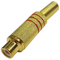 ราคา RCA 110 ปลั๊กอาร์ซีเอ เมีย ทอง ต่อสาย ท้ายสปริง RCA Female Plug (8882225148)