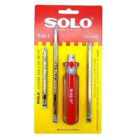 ราคา SOLO ไขควงสลับ 6IN1 ยี่ห้อ NO 006L ไขควง ไขควงแบน ไขควงกลม ไขควงแฉก solo (20758878743)
