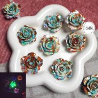 ราคา DIY ใหม่ ดอกกุหลาบมัดย้อม 25 35มม ดอกไม้เรซิ่นเรืองแสง สำหรับตกแต่งDIY สินค้าพร้อมส่ง (22110262100)