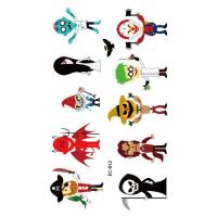 ราคา New Halloween Tattoo Stickers Funny Cartoon Funny Kids Tattoo Sticker Disposable tattoo stickers (16100119489)