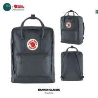 ราคา Fjallraven Kanken Classic โทนสีเทา ดำ กระเป๋าสะพายหลัง เป้ Kanken เป้คองเก้น ฟยัลราเว่น กระเป๋า Kanken แท้ เป้คองเก้นสะพายหลัง School Bag Kanken Bag Kanken Backpack (16619464608)