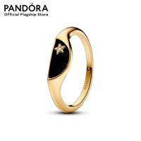 ราคา Pandora Signet 14k gold plated ring (21871700252)